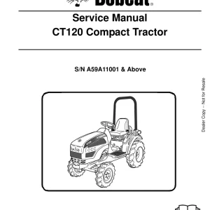 Bobcat Ct120 Sms Sm 9 10 Service Manual