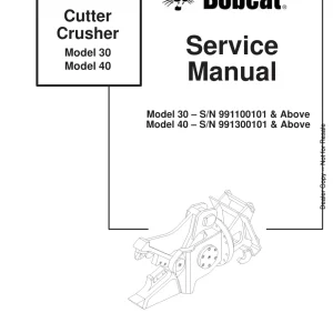 Bobcat Crusher Sms Sm 12 01 Service Manual
