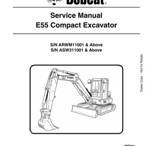 Bobcat E55 Sms Sm 6 11 Service Manual