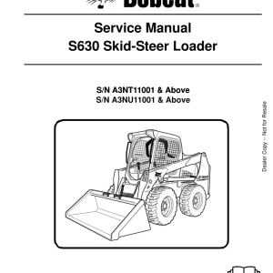 Bobcat S630 Sms Sm 10 10 Service Manual