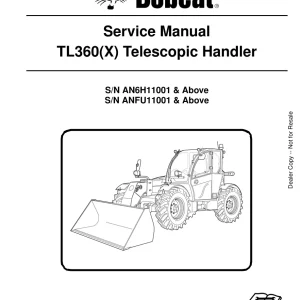 Bobcat Tl360 Sms Sm 5 11 Service Manual