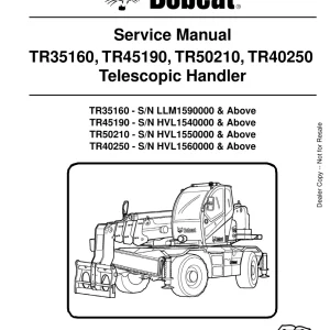 Bobcat Tr35160 45190 50210 40250 Sms Sm 4 10 Service Manual