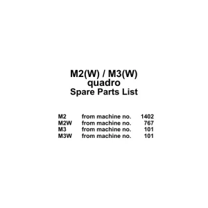 Bogballe M2 M3 Quadro Parts Manual