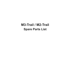 Bogballe M2 M3 Trail Parts Manual