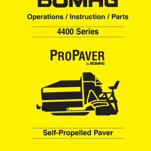 Bomag 4400 2005 Parts Manual