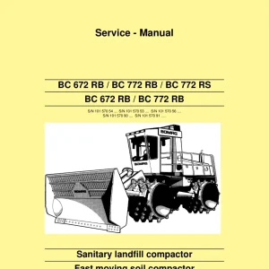 Bomag Bc 672 Rb Bc 772 Rb Bc 772 Rs Rb 2008 Service Manual
