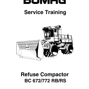 Bomag Bc672 Bc772 Rb Rs 2003 Service Manual