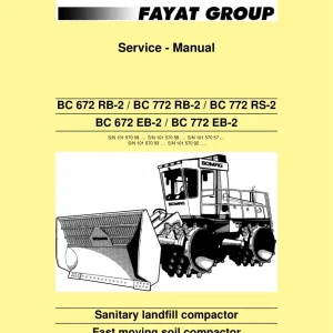 Bomag Bc672 Bc772 Rb2 Rs2 Eb2 Landfill 2010 Service Manual