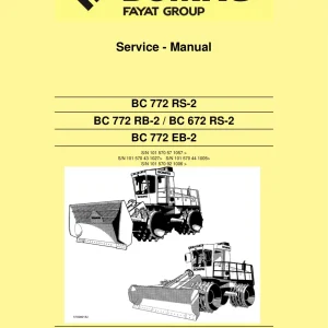 Bomag Bc772 Bc672 Rs2 Rb2 Eb2 Landfill 2013 Service Manual
