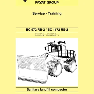 Bomag Bc972 Bc1172 Rb2 Rs2 Landfill 2012 Service Manual