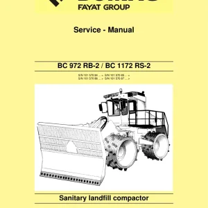 Bomag Bc972 Rb2 Bc1172 Rs2 Landfill 2012 Service Manual