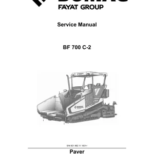 Bomag Bf700 C2 2017 Service Manual