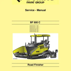Bomag Bf800C 2013 Service Manual