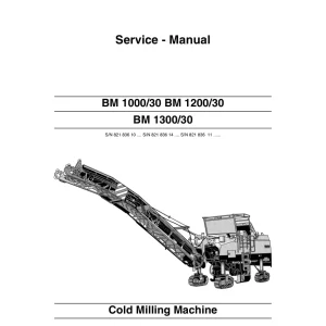 Bomag Bm1000 Bm1200 Bm1300 30 2006 Service Manual