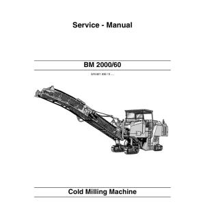 Bomag Bm2000 60 2006 Service Manual