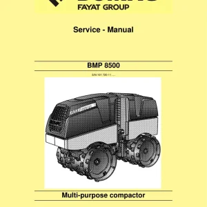 Bomag Bmp 8500 2012 Service Manual