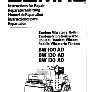 Bomag Bw100 Bw120 Bw130 Ad Service Manual