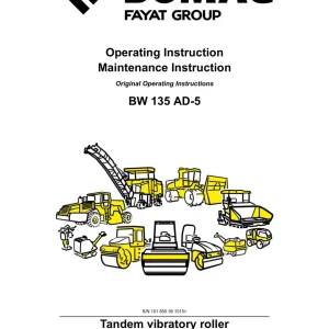 Bomag Bw135 Ad5 2018 Operators Manual
