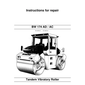 Bomag Bw174 Ad Ac 2004 Service Manual