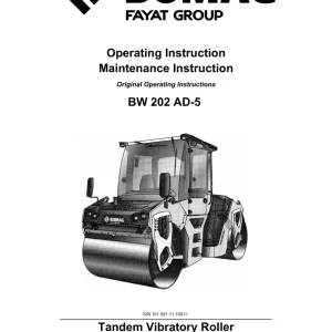 Bomag Bw202 Ad5 2014 Operators Manual