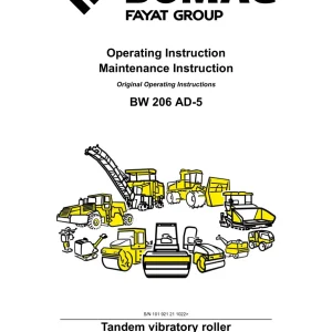 Bomag Bw206 Ad5 2017 Operators Manual