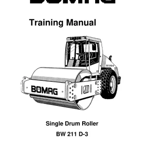 Bomag Bw211 D3 Drum 2000 Operators Manual