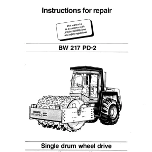 Bomag Bw217 Pd2 Wheel 1996 Service Manual