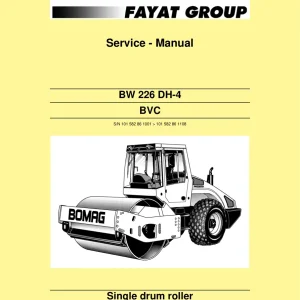 Bomag Bw226 Dh4 Bvc Drum 2010 Service Manual