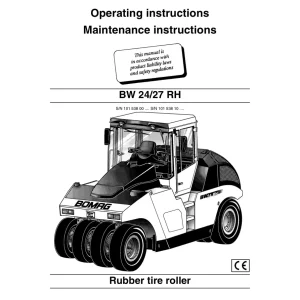 Bomag Bw24 Bw27 Rh 2006 Operators Manual