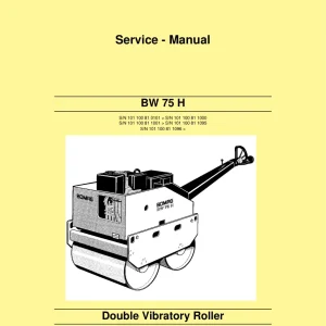 Bomag Bw75 H 2008 Service Manual