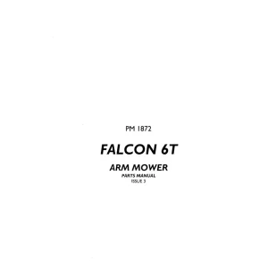 Bomford Falcon 6T Arm Mower Parts Manual