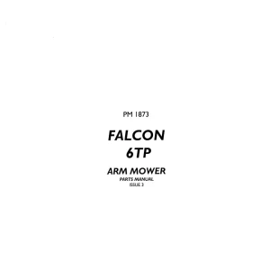 Bomford Falcon 6Tp Arm Mower Parts Manual