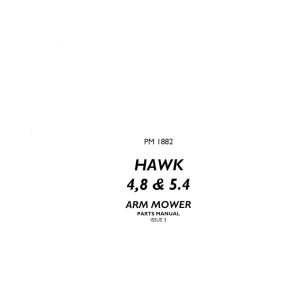 Bomford Hawk 4.8 5.4 Arm Mower Parts Manual
