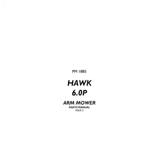 Bomford Hawk 6.0P Arm Mower Parts Manual