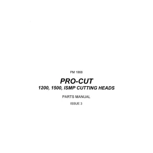 Bomford Pro 1200 1500 Ismp Heads Parts Manual