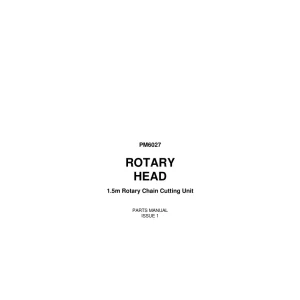 Bomford Head 1.5M Chain Parts Manual
