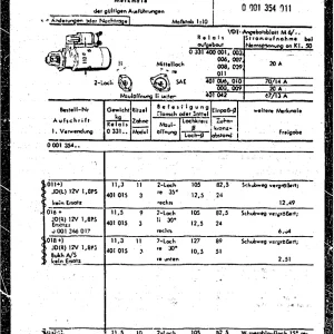 Bosch 0001354 011 Dem Ejd 1978 Service Manual