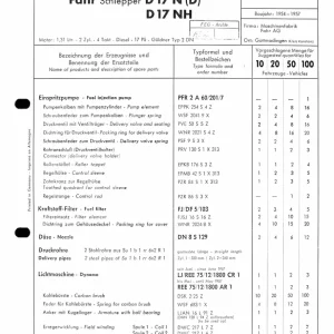 Fahr Bosch D17N D H Operators Manual