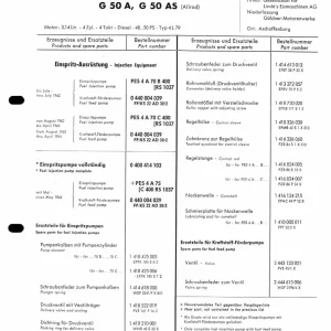 Bosch Guldner G50 1962 1964 Service Manual