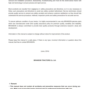 Branson 20 25 2014 Service Manual