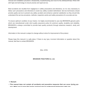 Branson 2400H 2510H 2018 Service Manual