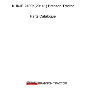 Branson 2400H 2014 Parts Manual