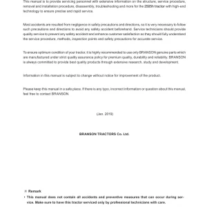 Branson 2505H 2019 Service Manual
