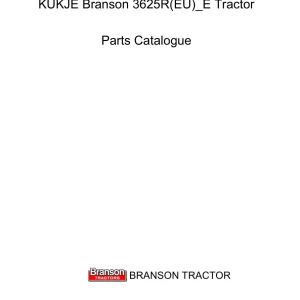 Branson 3625R Parts Manual
