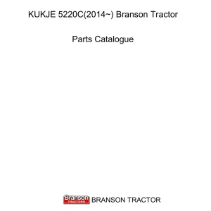 Branson 5220C 20C 2014 Parts Manual