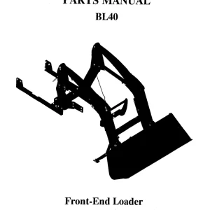 Branson Bl40 2011 Parts Manual