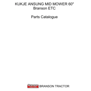 Branson Etc Bm60S Parts Manual
