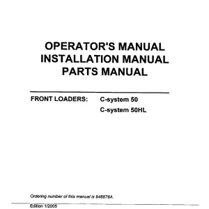 Branson C 50 50Hl 2005 Parts Manual