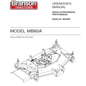 Branson Mb60A Parts Manual