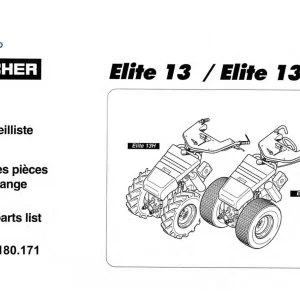 Bucher Elite 13 13H Parts Manual
